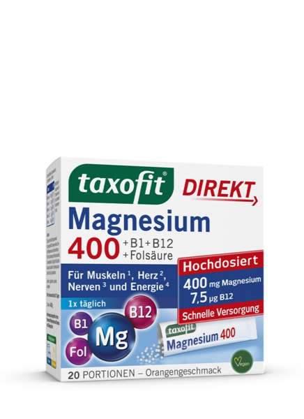 taxofit® Magnesium 400 Direkt-Granulat taxofit® Magnesium 400 Direkt-Granulat