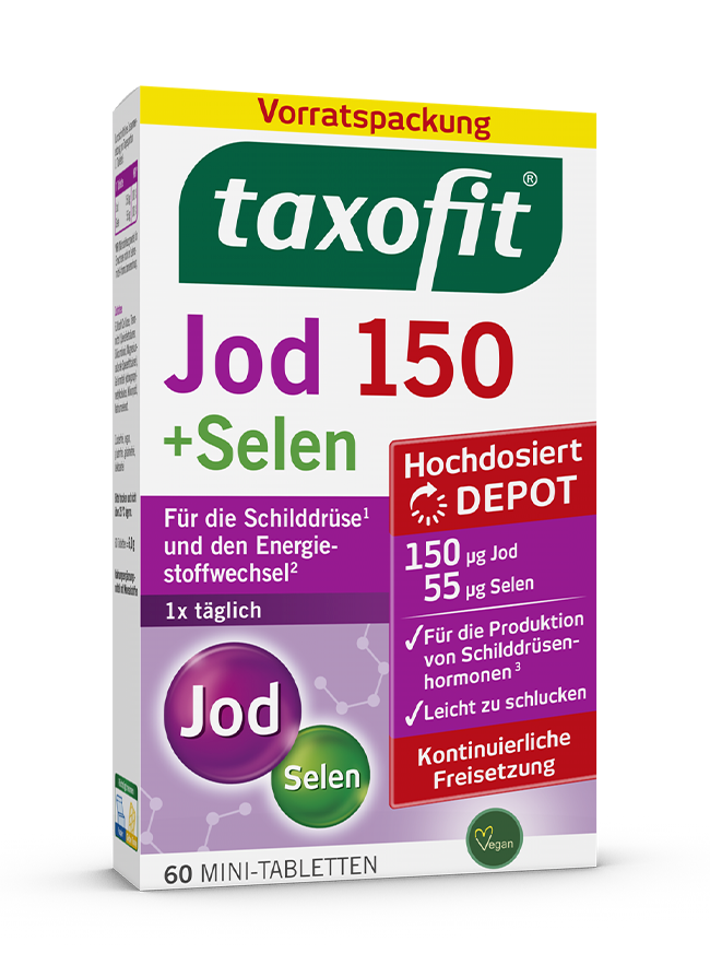 <i>taxofit®</i> Jod 150 + Selen <i>taxofit®</i> Jod 150 + Selen