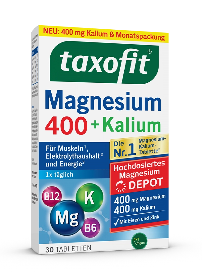 <i>taxofit®</i> Magnesium 400 + Kalium Tabletten <i>taxofit®</i> Magnesium 400 + Kalium Tabletten
