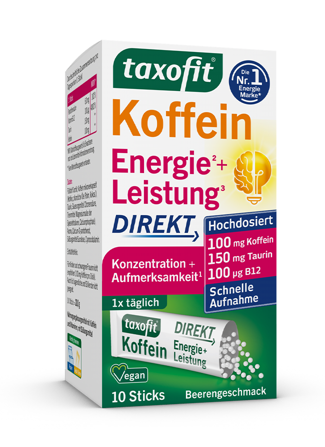 <em>taxofit®</em> Koffein Energie+Leistung Direkt <em>taxofit®</em> Koffein Energie+Leistung Direkt