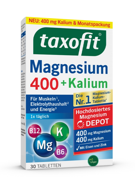 taxofit® Magnesium 400 + Kalium Tabletten taxofit® Magnesium 400 + Kalium Tabletten