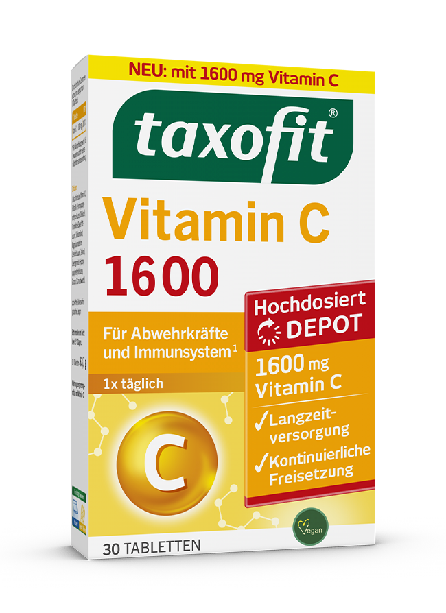 <em>taxofit®</em> Vitamin C 1600 Tabletten <em>taxofit®</em> Vitamin C 1600 Tabletten