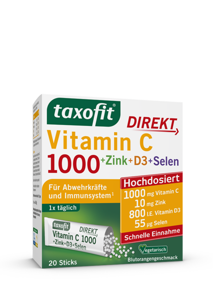taxofit® Vitamin C 1000 + Zink + D3 DIREKT taxofit® Vitamin C 1000 + Zink + D3 DIREKT