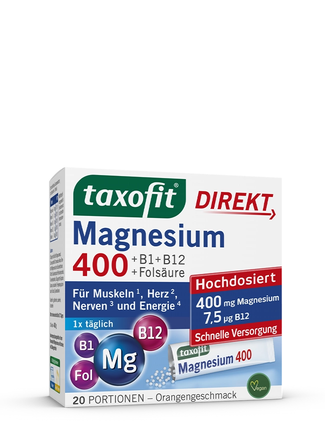 <i>taxofit®</i> Magnesium 400 Direkt-Granulat <i>taxofit®</i> Magnesium 400 Direkt-Granulat