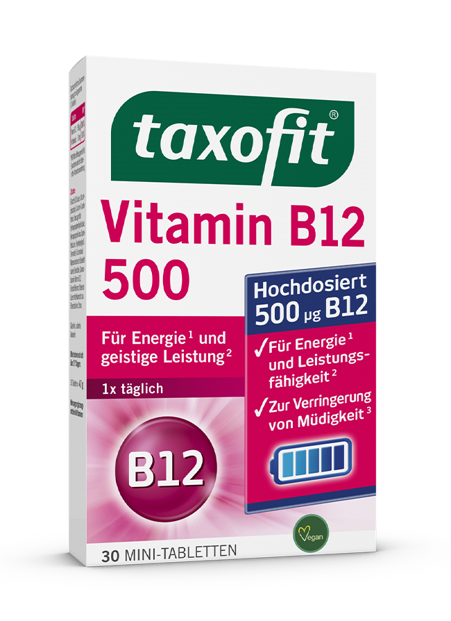 <i>taxofit®</i> Vitamin B12 500 <i>taxofit®</i> Vitamin B12 500