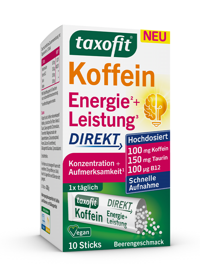 <em>taxofit®</em> Koffein Energie+Leistung Direkt