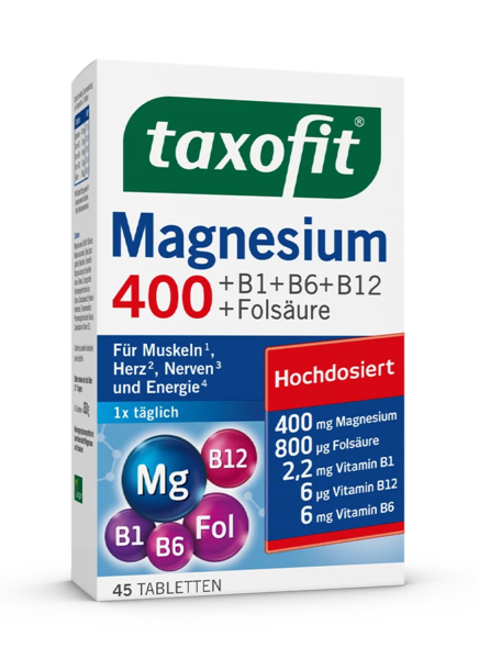 taxofit® Magnesium 400 Tabletten taxofit® Magnesium 400 Tabletten