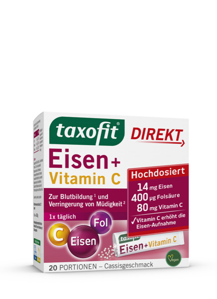 taxofit® Eisen + Vitamin C Direkt-Granulat taxofit® Eisen + Vitamin C Direkt-Granulat