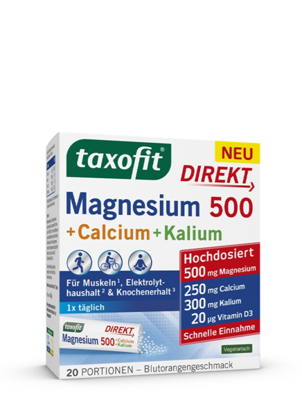 taxofit® Magnesium 500 + Calcium + Kalium Direkt taxofit® Magnesium 500 + Calcium + Kalium Direkt
