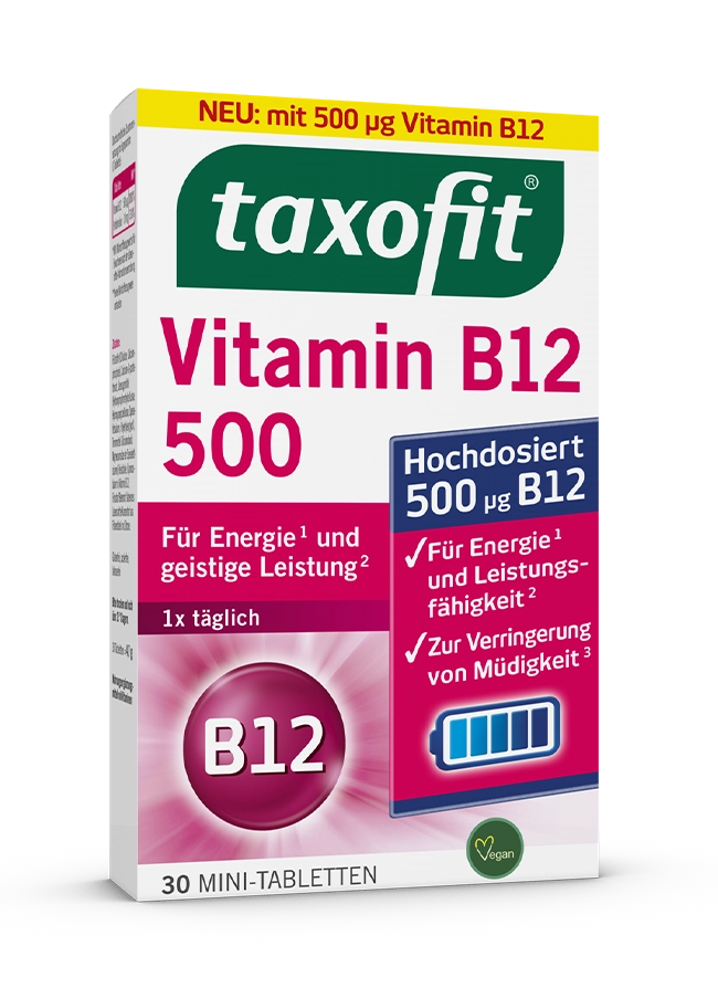 <i>taxofit®</i> Vitamin B12 500 <i>taxofit®</i> Vitamin B12 500