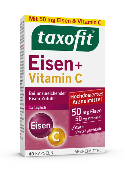 taxofit® Eisen + Vitamin C Kapseln taxofit® Eisen + Vitamin C Kapseln