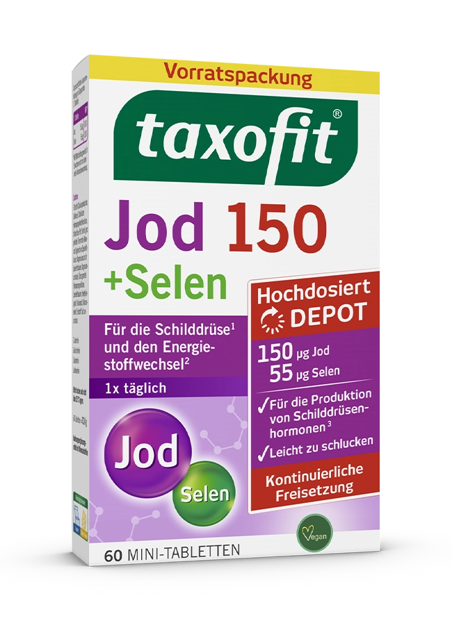<i>taxofit®</i> Jod 150 + Selen <i>taxofit®</i> Jod 150 + Selen